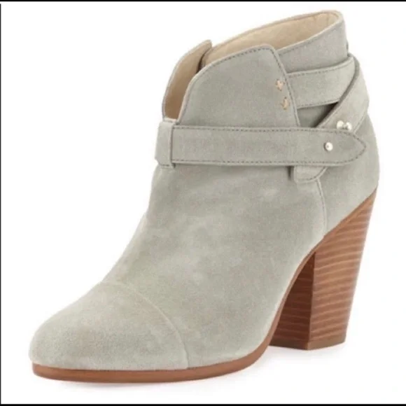 Rag and Bone gray suede low boots / booties EUC ONE WEAR - Picture 2 of 4